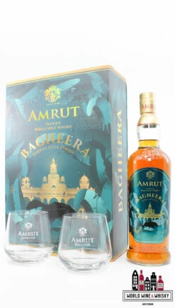 Amrut 2020 - Bagheera - Sherry Cask Finish - Batch No. 1 46% (giftset Incl. Two Glasses)