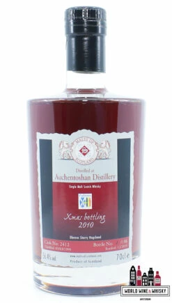 Auchentoshan 1999 2010 - Cask 2412 - Malts Of Scotland - Fulldram Xmas Bottling 56.4% (1 Of 186)