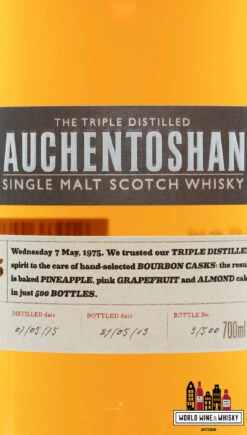 Auchentoshan 38 Years Old 1975 2013 - Limited Edition - Travel Retail Exclusive 45.6% (1 Of 500) -Drank Sale Winkel auchentoshan auchentoshan 38 years old 1975 2013 l 3