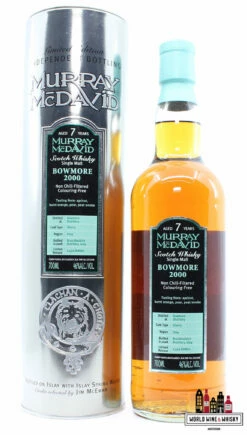 Bowmore 7 Years Old 2000 2008 - Murray McDavid 46% (1 Of 2450)