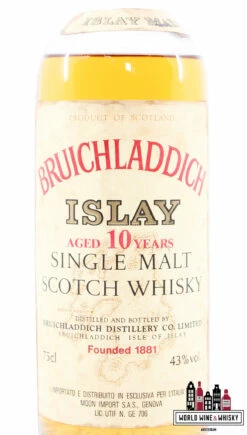 Bruichladdich 10 Years Old - "Islay" - Moon Import S.A.S Genova 43% 75cl -Drank Sale Winkel bruichladdich bruichladdich 10 years old islay moo 2