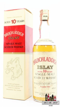 Bruichladdich 10 Years Old - "Islay" - Moon Import S.A.S Genova 43% 75cl