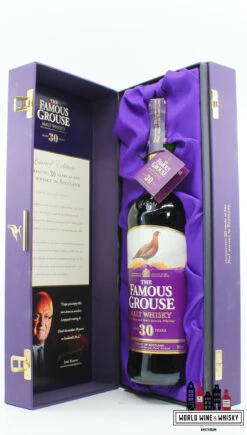 Famous Grouse 30 Years Old - Malt Whisky - Limited Edition 43% (1 Of 1980) -Drank Sale Winkel famous grouse famous grouse 30 years old malt whis 2