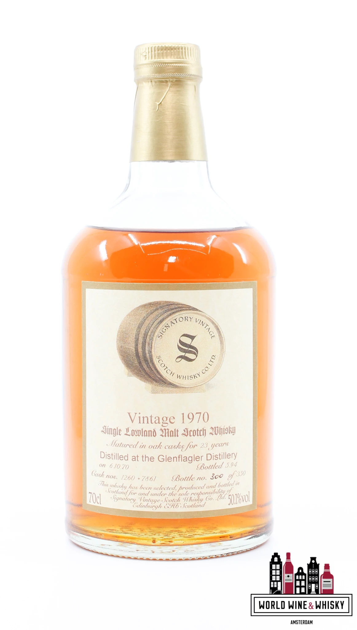 Glen Flagler 23 Years Old 1970 1994 - Vintage Collection - Signatory Vintage - Cask 1260+7861 50.1% (1 Of 350) 4 Glen Flagler 23 Years Old 1970 1994 - Vintage Collection - Signatory Vintage - Cask 1260+7861 50.1% (1 Of 350) - Image 2