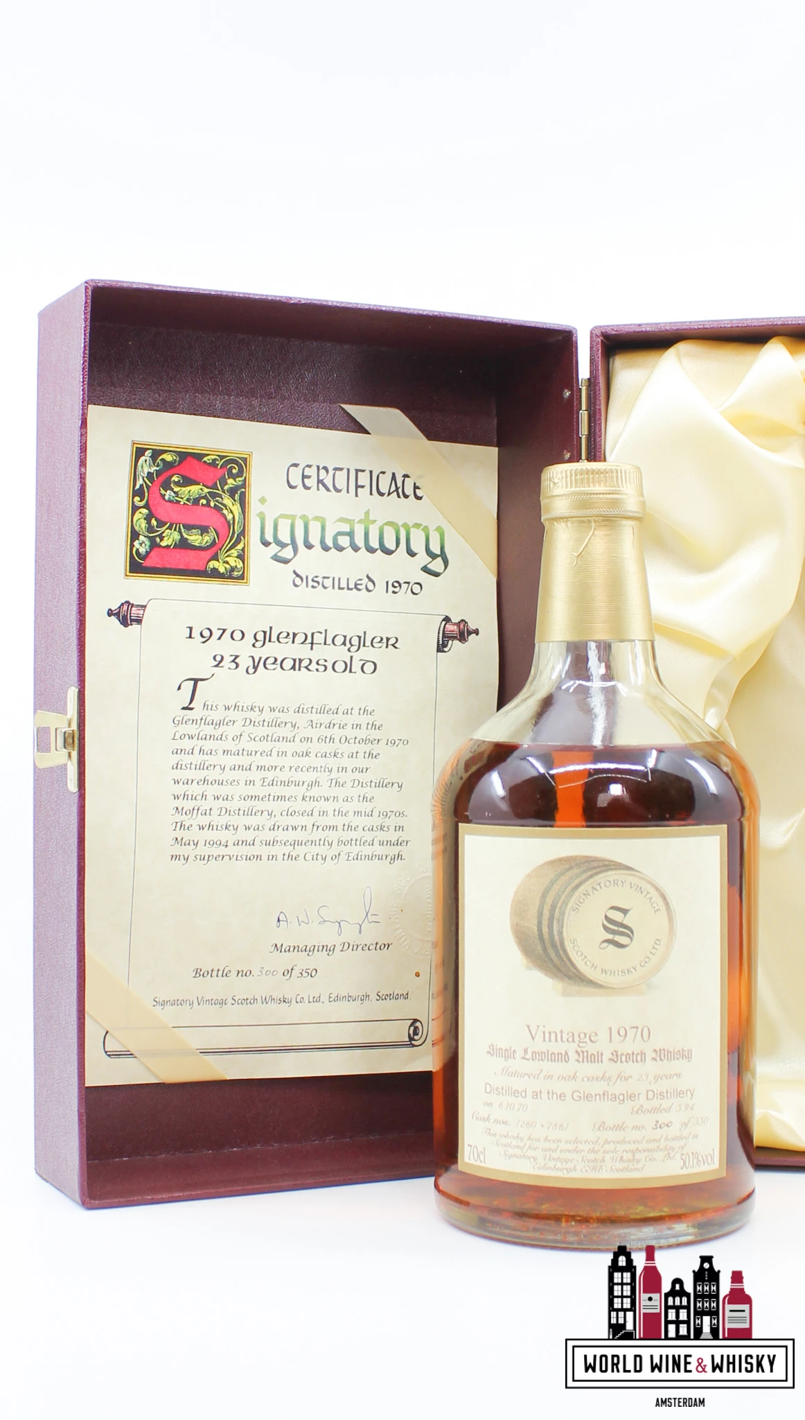 Glen Flagler 23 Years Old 1970 1994 - Vintage Collection - Signatory Vintage - Cask 1260+7861 50.1% (1 Of 350) 5 Glen Flagler 23 Years Old 1970 1994 - Vintage Collection - Signatory Vintage - Cask 1260+7861 50.1% (1 Of 350) - Image 3