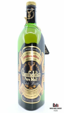 Glenfiddich 8 Years Old Pure Malt 43% 750ml (bottled In The 70s) -Drank Sale Winkel glenfiddich glenfiddich 8 years old pure malt 43 7 6