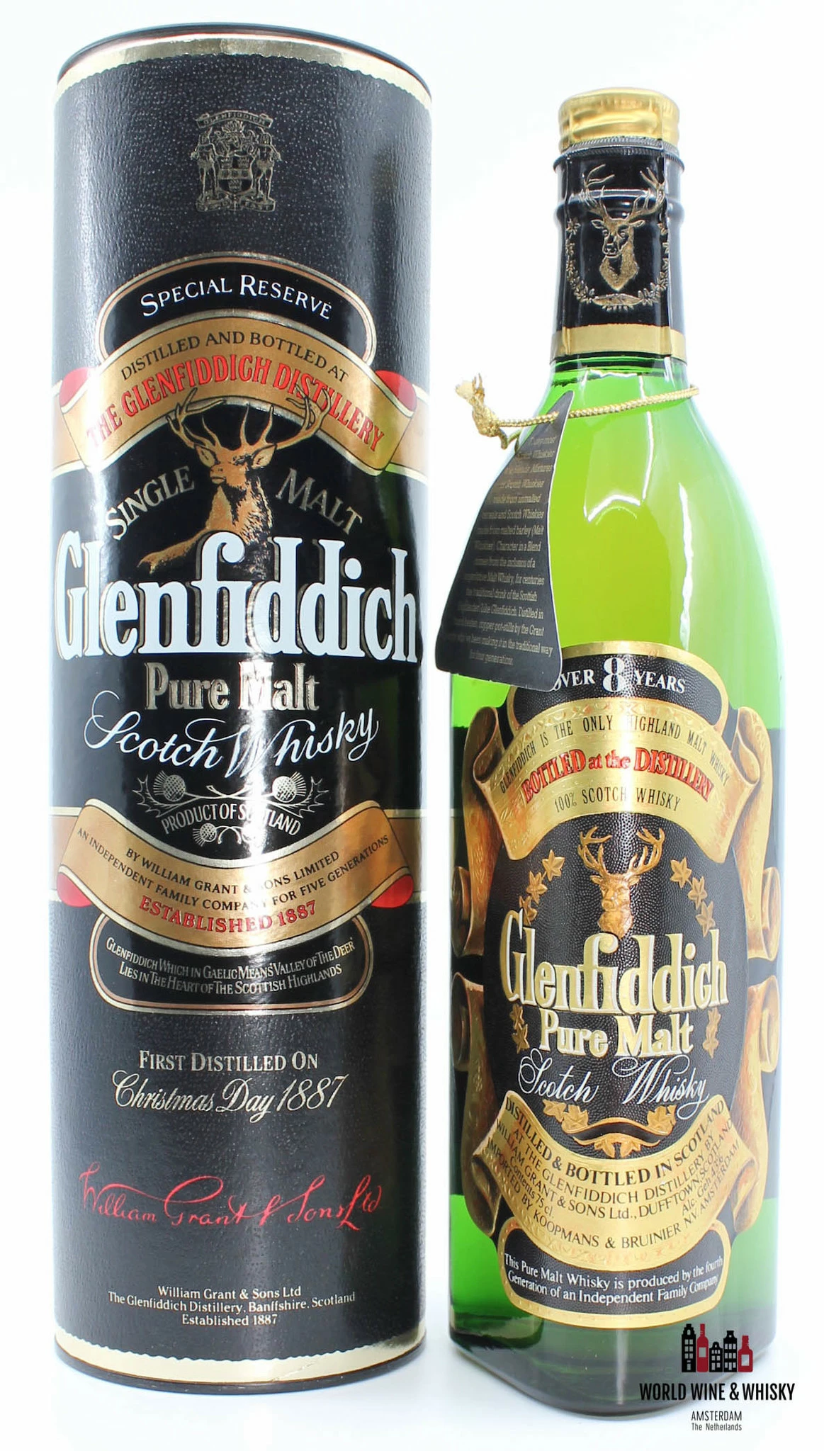 Glenfiddich 8 Years Old Pure Malt 43% 750ml (bottled In The 70/80s) 3 Glenfiddich 8 Years Old Pure Malt 43% 750ml (bottled In The 70/80s)