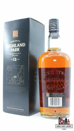 Highland Park 12 Years Old - Sunset Label, Old Label 40% 1000ml (1 Liter) -Drank Sale Winkel highland park highland park 12 years old sunset la 1