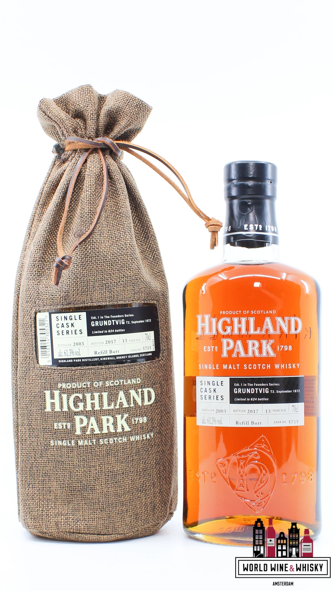 Highland Park 13 Years Old 2003 2017 - Cask 5715 - Single Cask Series - Grundtvig 61.3% (1 Of 624) 3 Highland Park 13 Years Old 2003 2017 - Cask 5715 - Single Cask Series - Grundtvig 61.3% (1 Of 624)