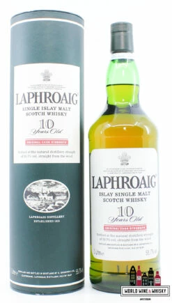 Laphroaig 10 Years Old - Original Cask Strength - Red Stripe 55.7% - 1 Liter