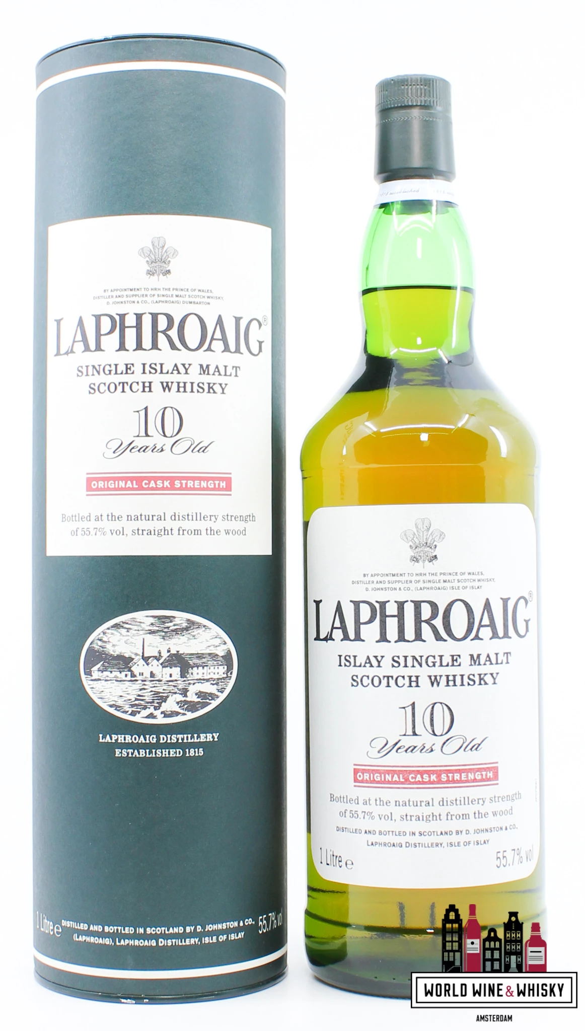 Laphroaig 10 Years Old - Original Cask Strength - Red Stripe 55.7% - 1 Liter 3 Laphroaig 10 Years Old - Original Cask Strength - Red Stripe 55.7% - 1 Liter