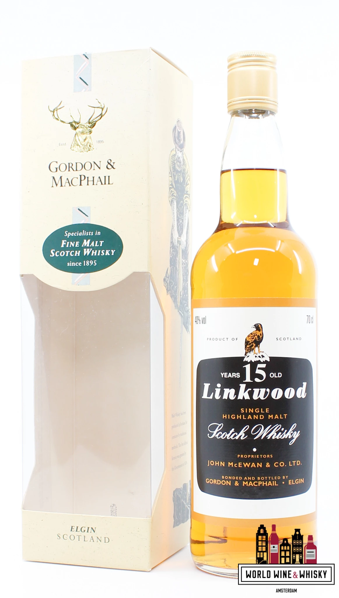 Linkwood 15 Years Old - Licensed Bottling - Gordon & MacPhail 40% (old Bottling) 3 Linkwood 15 Years Old - Licensed Bottling - Gordon & MacPhail 40% (old Bottling)