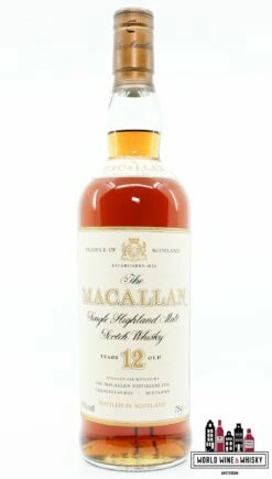 Macallan 12 Years Old Sherry Wood - Old Bottling - Supplied For Dury Free Only 43% 750ml