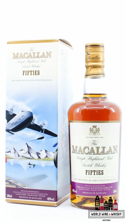 Macallan Fifties 2001 - Travel Series 1950's 40% 500ml -Drank Sale Winkel macallan macallan fifties 2001 travel series 1950s