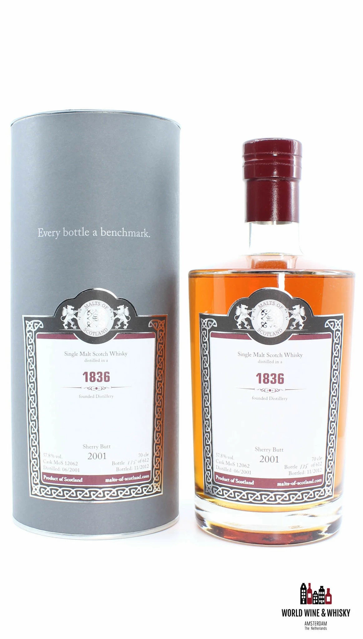 Malts Of Scotland 2001 2012 - 1836 Founded Distillery - Cask MoS 12062 57.8% (1 Of 612) 3 Malts Of Scotland 2001 2012 - 1836 Founded Distillery - Cask MoS 12062 57.8% (1 Of 612)