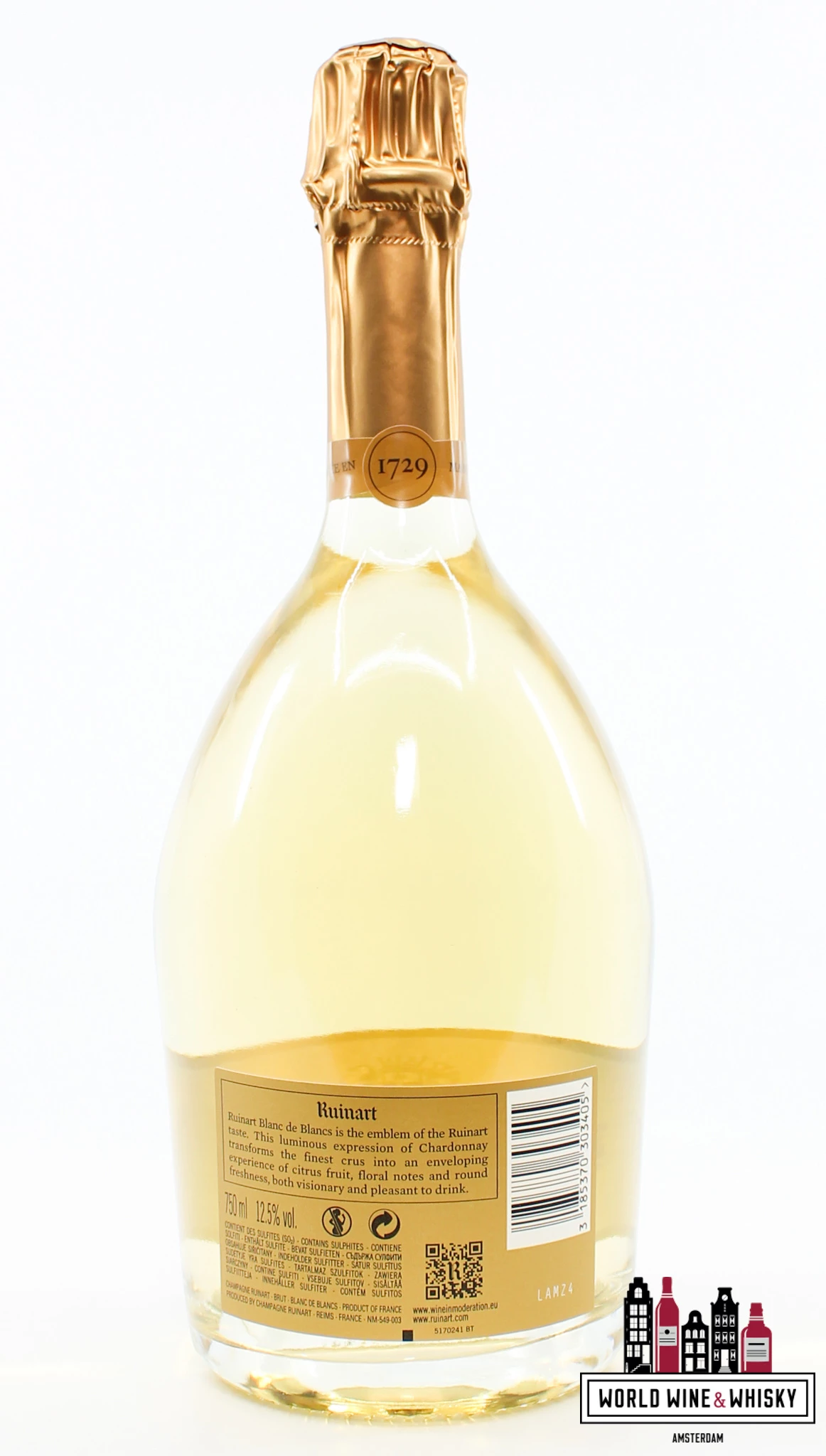 Ruinart Blanc De Blancs - Champagne Brut (Second Skin) 6 Ruinart Blanc De Blancs - Champagne Brut (Second Skin) - Image 4