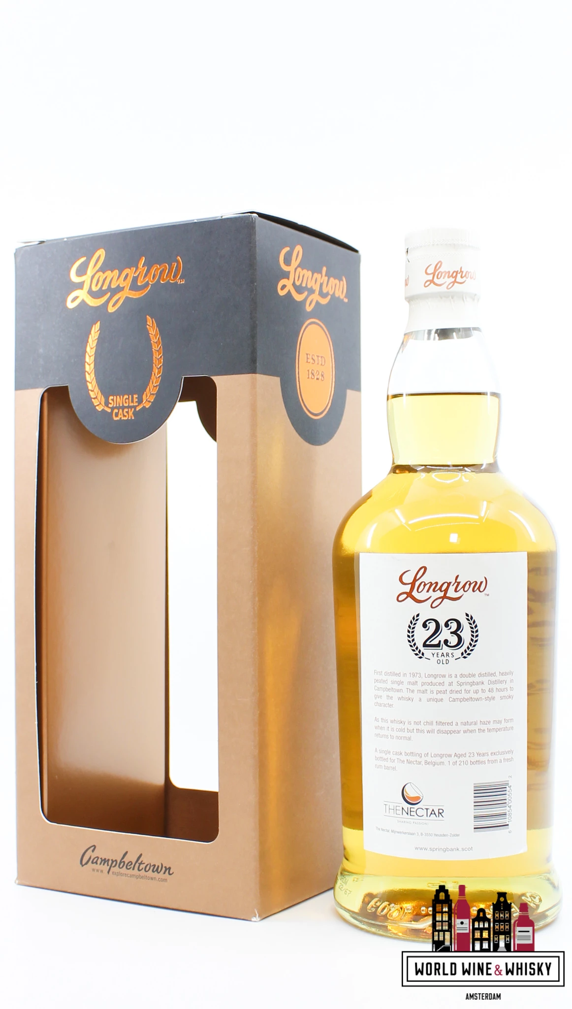 Longrow 23 Years Old 2022 - Single Cask - Limited Edition - The Nectar, Belgium (Springbank) 43.4% (1 Of 210) 4 Longrow 23 Years Old 2022 - Single Cask - Limited Edition - The Nectar, Belgium (Springbank) 43.4% (1 Of 210) - Image 2