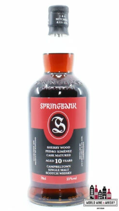Springbank 10 Years Old 2012 2022 - Pedro Ximenez Cask Matured 55% (1 Of 10800)