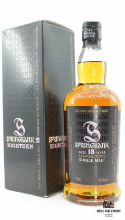 Springbank 18 Years Old 2010 - Purple Big S - 46% (1 Of 9000)