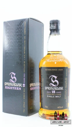 Drank Sale Winkel 38 Springbank 18 Years Old 2012 - Purple/Back Edition 46%
