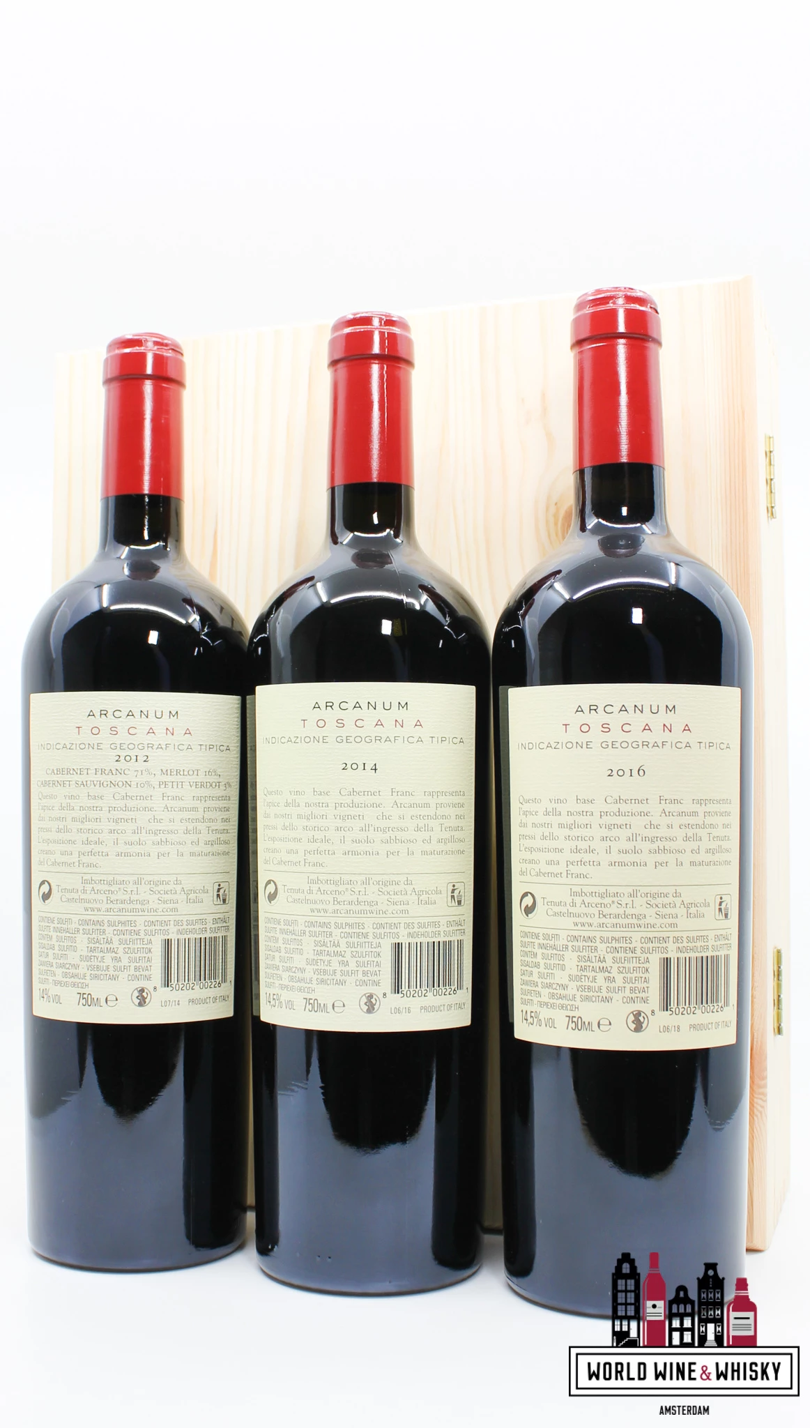 Arcanum - Tenuta Di Arceno 2012, 2014 And 2016 Toscana (in OWC) 4 Arcanum - Tenuta Di Arceno 2012, 2014 And 2016 Toscana (in OWC) - Image 2